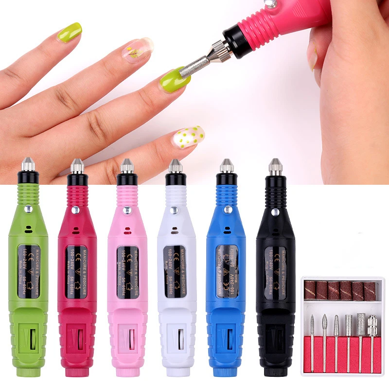 

1 Set 2 Way Rotate Electric Nail Drill Machine For Manicure Pedicure Gel Polish Cuticle