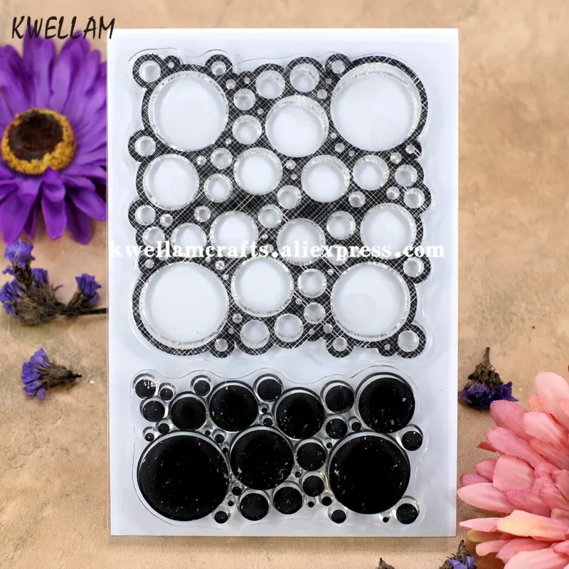 

Bubble Background Scrapbook DIY photo cards rubber stamp clear stamp transparent stamp 10x15cm KW7101424