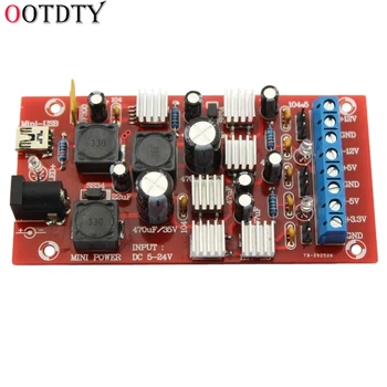 

OOTDTY DIY Power Supply Module USB Boost Single Turn Dual Linear Regulated Power Kit Regulator Multiple Output Power Kit