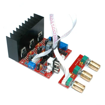 

TDA2030A 2.1 Subwoofer Amplifier Board Three-channel Speaker Audio Bass Amp Board