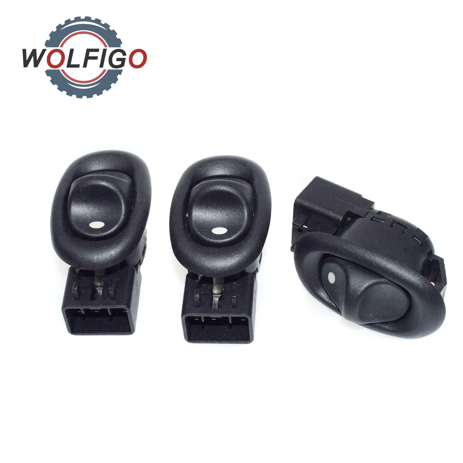 WOLFIGO 3PCS Rear Electric Power Window Switch Black 92172624 For Holden Commodore VT VX VY VZ