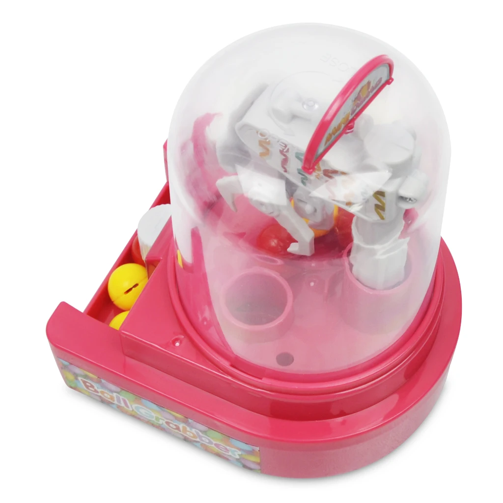 Plastic Simulation Mini Claw Machine Candy Grabber Machine For Kids - Pink