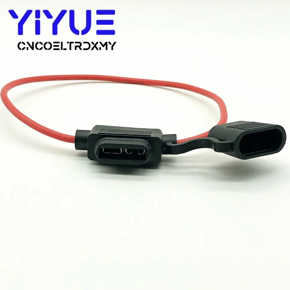 1pcs 16 AWG Medium Car Fuse Holder Water-resistant Waterproof Automotive Fuse Holder Without Fuse Inserts (3)