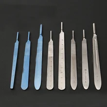 Stainless steel with scale No. 3 No. 4 shank beauty plastic equipment double eyelid surgery knife handle long handle