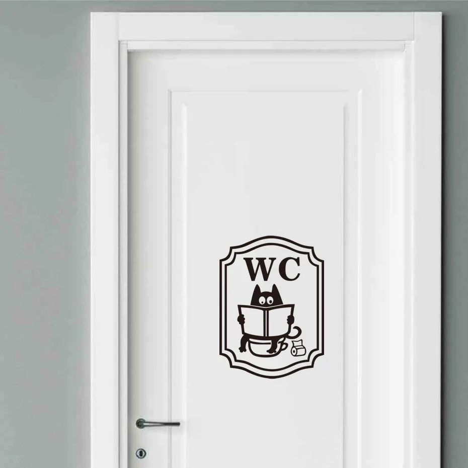 WC Lustige Katze Wc sitz wand Aufkleber Vinyl Interessant ... WC Lustige Katze Wc sitz wand Aufkleber Vinyl Interessant ...