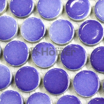 

shipping free! !blue ceramic mosaic tiles round 19mm bathroom shower mosaic tiles kitchen backsplash home improvement mosaic