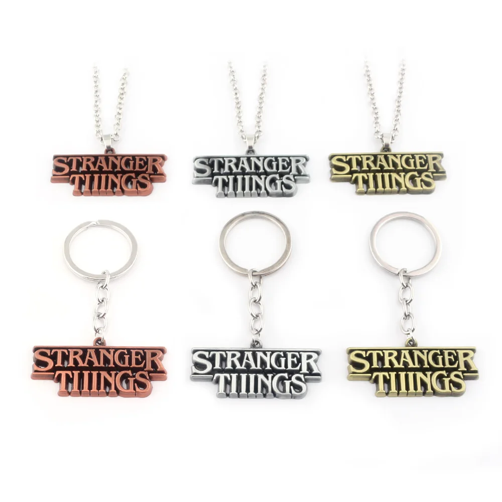 

Movie TV stranger things Letter Necklace charm Pendant women men jewelry
