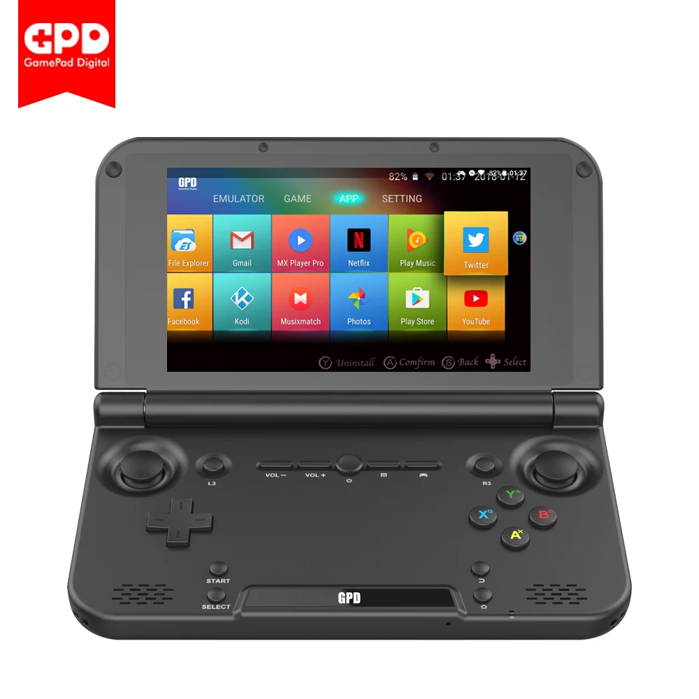 New Original GPD XD Plus 5 Inch 4 GB/32 GB Android/Linux 7.0 CPU MT8176 Hexa-core Handheld Game Laptop ( Black ) New Original GPD XD Plus 5 Inch 4 GB/32 GB Android/Linux 7.0 CPU MT8176 Hexa-core Handheld Game Laptop ( Black )