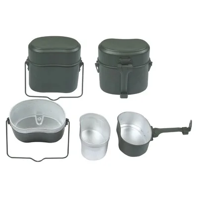 

German-style lunch marching lunch box military fan nostalgic aluminum lunch box outdoor multi-function lunch box set