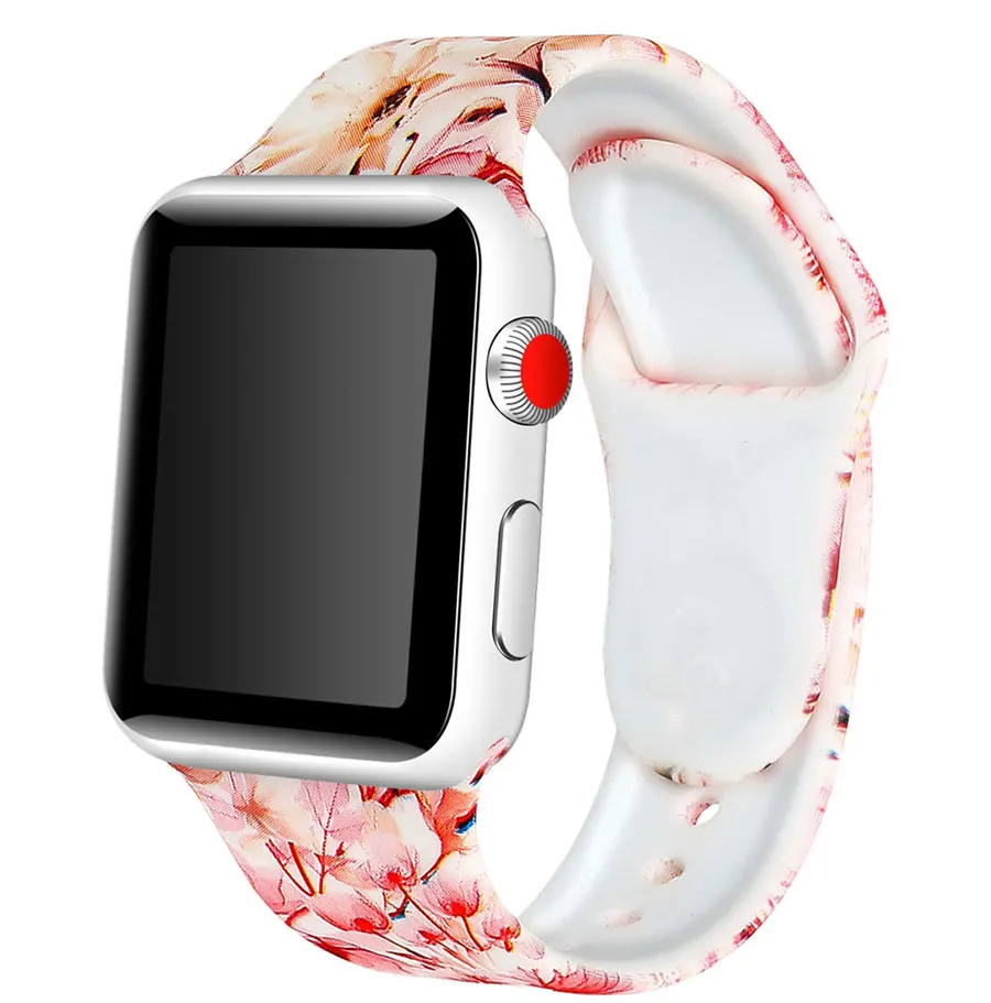 Ремешок apple watch band correa apple watch 4 3 38 мм 42 мм iwatch band 44 мм 40 мм спортивный силиконовый браслет ремень reloj аксессуары ремешок для apple watch 4 3