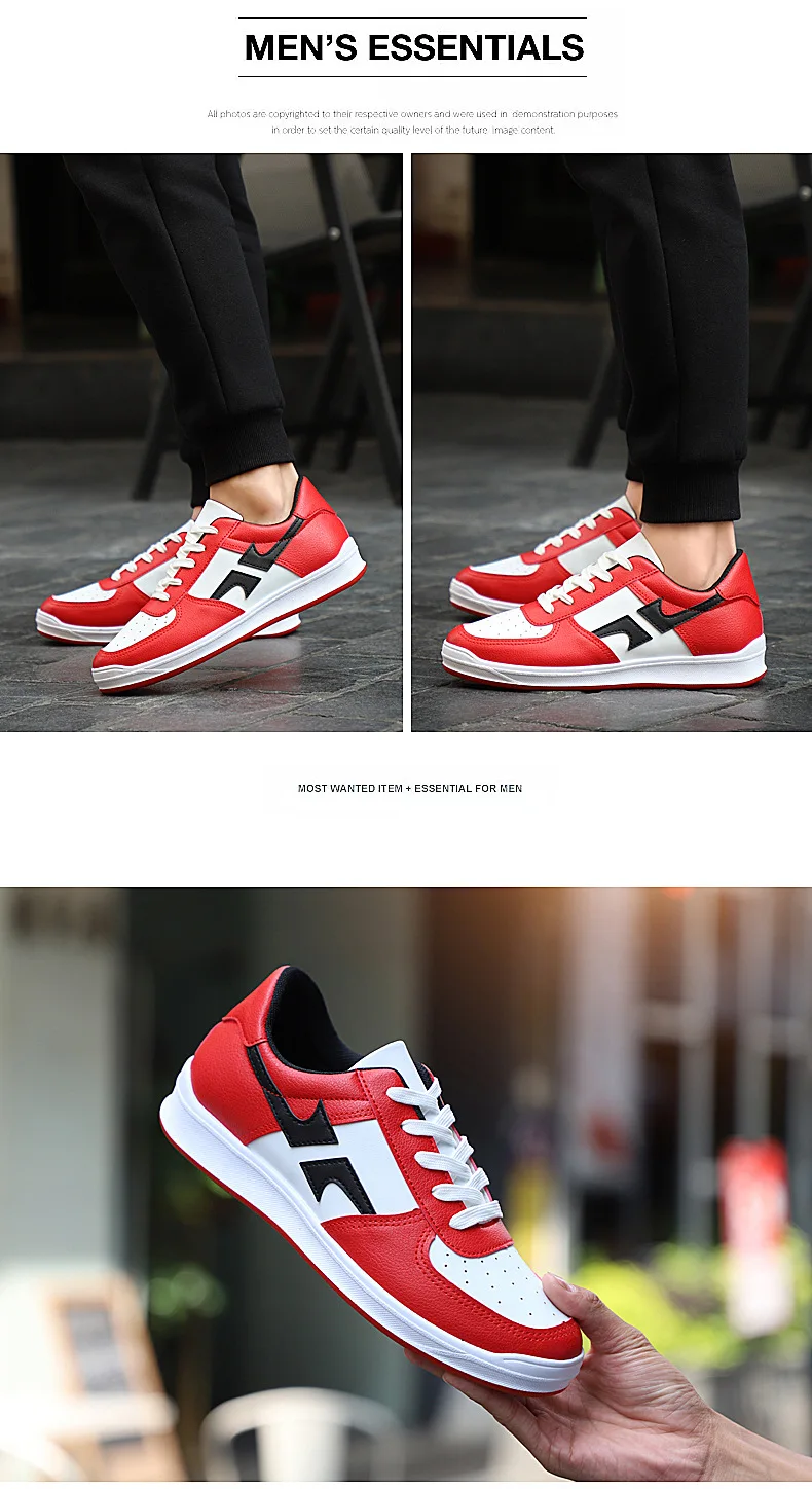 2018- spring and autumn- fashion- brand youth- sneakers -men's shoes -trend wild white shoes- casual color board shoes men (17)