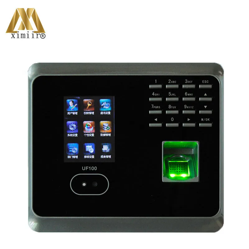 ZK UF100 плюс биометрический для лица и отпечатка пальца время посещаемости с RFID считыватель карт wifi лицо время часы посещаемость сотрудников