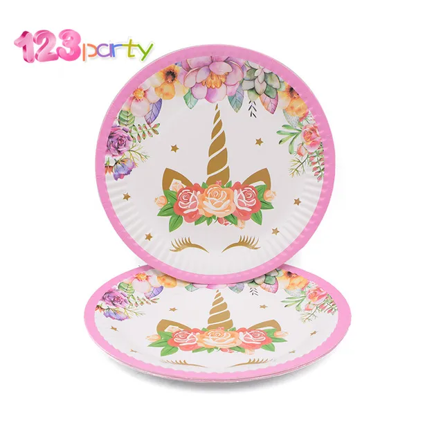 Aliexpress Com Buy 123 Party Unicorn Party Kits 1st Birthday