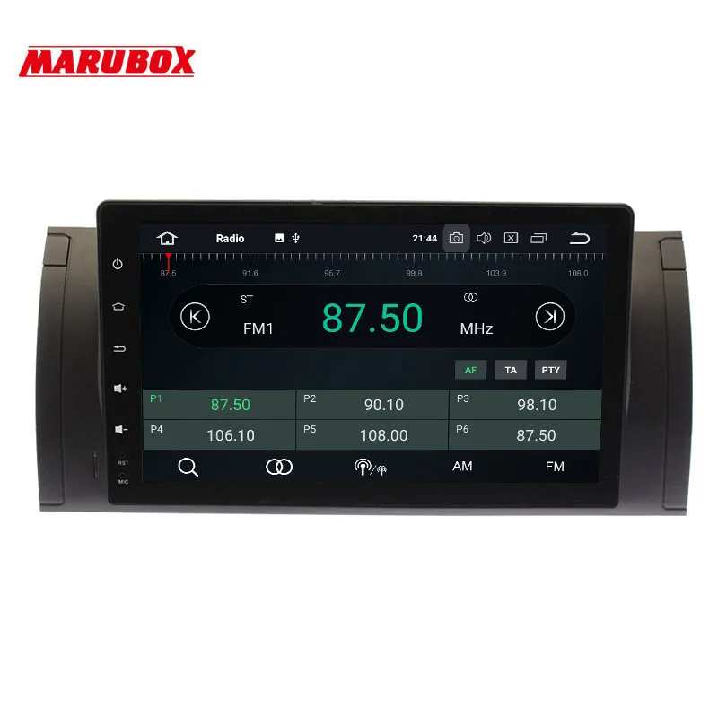 Discount Marubox 1Din Head Unit For BMW E39 Android 9.0 Octa Core 4GB RAM,E53,E38,X5 Car Multimedia Player Stereo Radio GPS Navi 9A901PX5 1