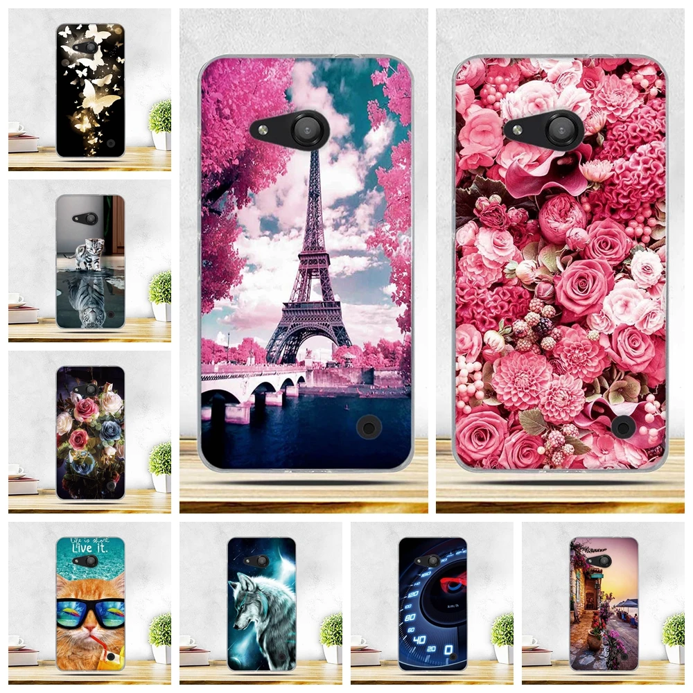 

Thin Case For Nokia Microsoft Lumia 550 4.7 inch Soft Silicon Cover For Nokia Microsoft Lumia 550 Back Phone Cases Painted Shell
