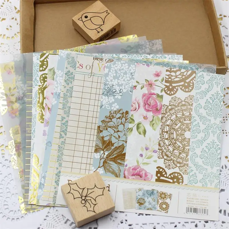 

ZFPARTY Lovely Series Material Paper Set for Scrapbooking DIY Projects/Photo Album/Card Making Crafts