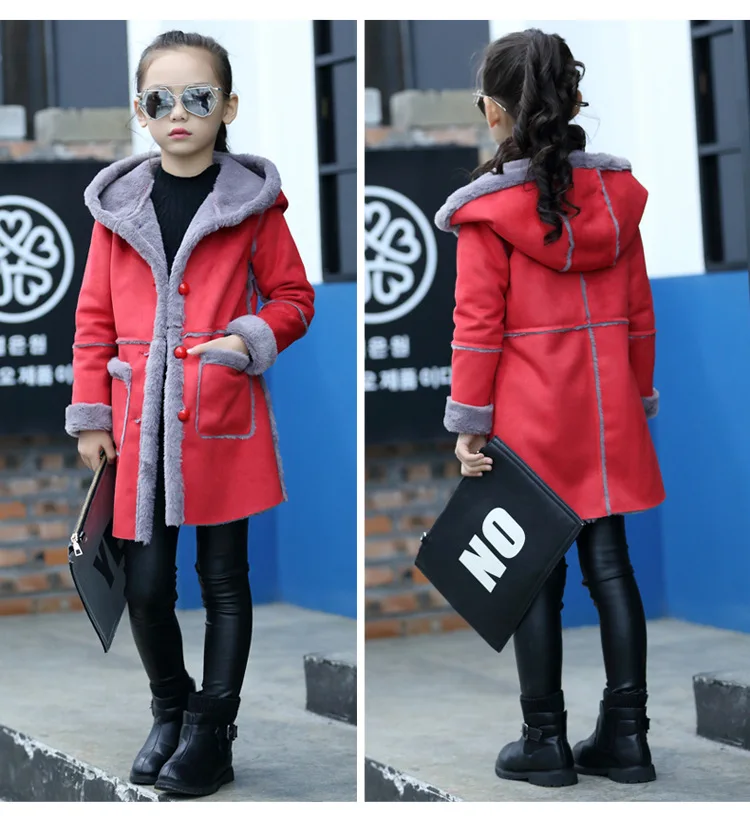 Г. Детская верхняя одежда для девочек; осенне-зимнее длинное пальто; детская бархатная куртка; теплое пальто для От 4 до 13 лет; зимняя одежда для девочек