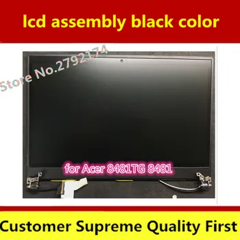

FOR ACER TravelMate 8481 TM8481 8481TG LCD display with cover full set lcd assembly LP140WH6 F2140WH6 upper parts black