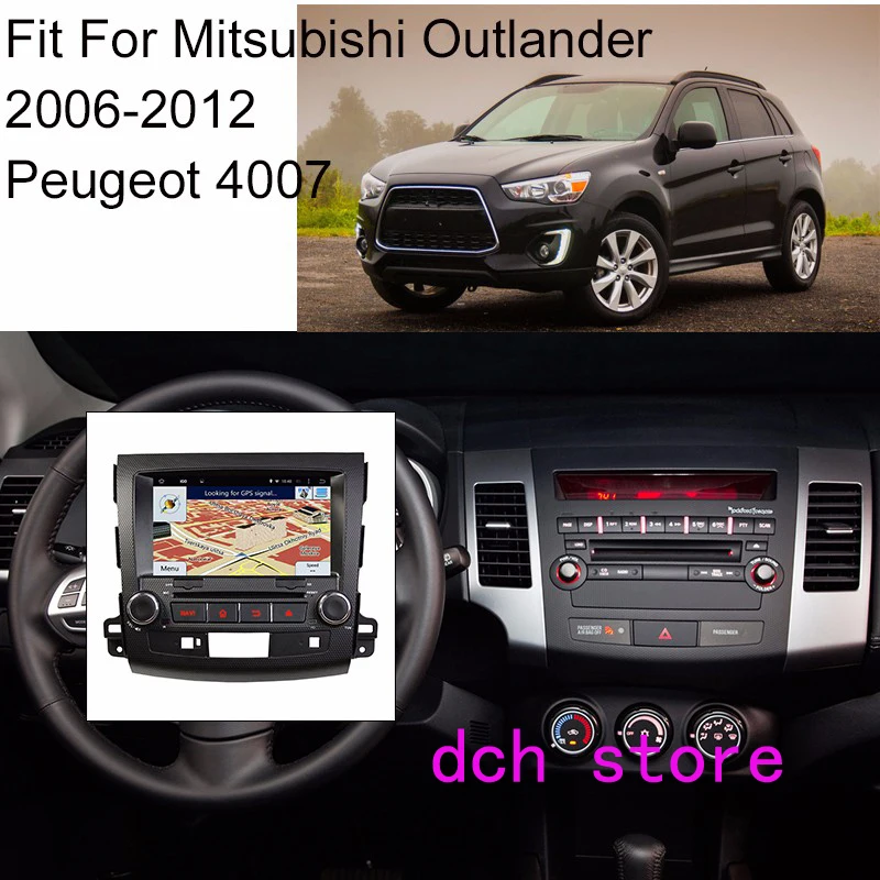 Octa Core 8 inch 8 core Android 9.0 Car Radio DVD player GPS for for Mitsubishi Outlander 2006-2013 NAVIGATION gps 64G ROM auto truck gps navigation