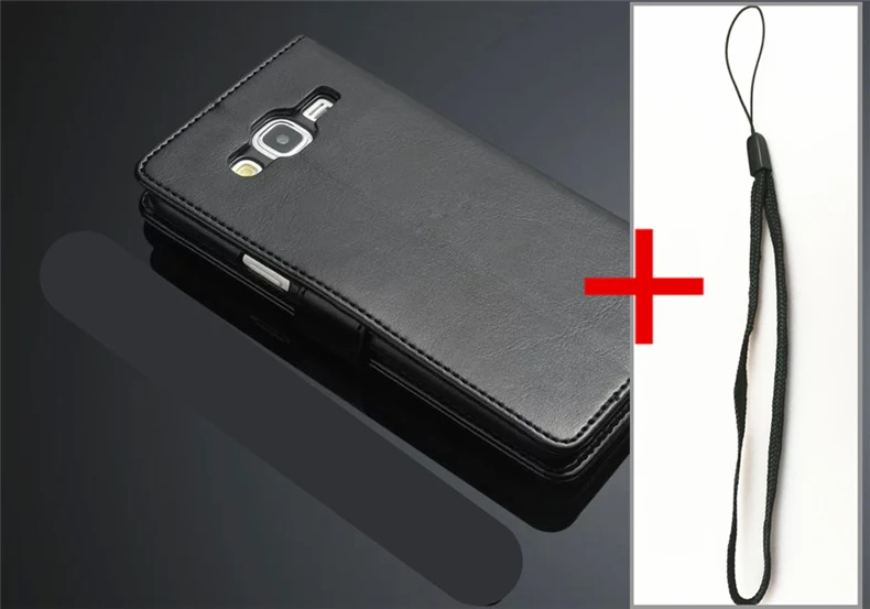 Black Lanyard 1 Держатель для карт Обложка чехол для Samsung Galaxy J5 j510 J510F J5100 чехол для телефона из искусственной кожи fundas coque - Цвет: Black Lanyard 1
