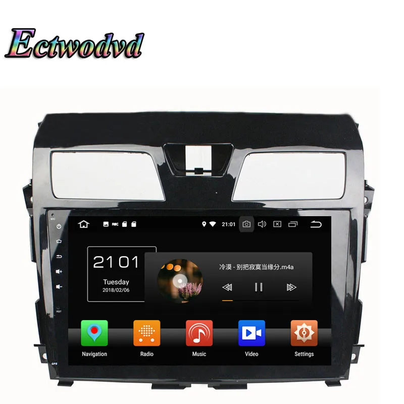 Excellent Ectwodvd Octa Core 4G RAM 64G ROM Android 9.0 Car Multimedia DVD Player GPS HeadUnit for Nissan Tenna 2013 2014 2015 4