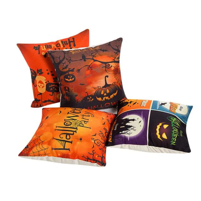 Halloween Retro Pillow Cases 45*45CM Fashion Party Festival Pillowcase
