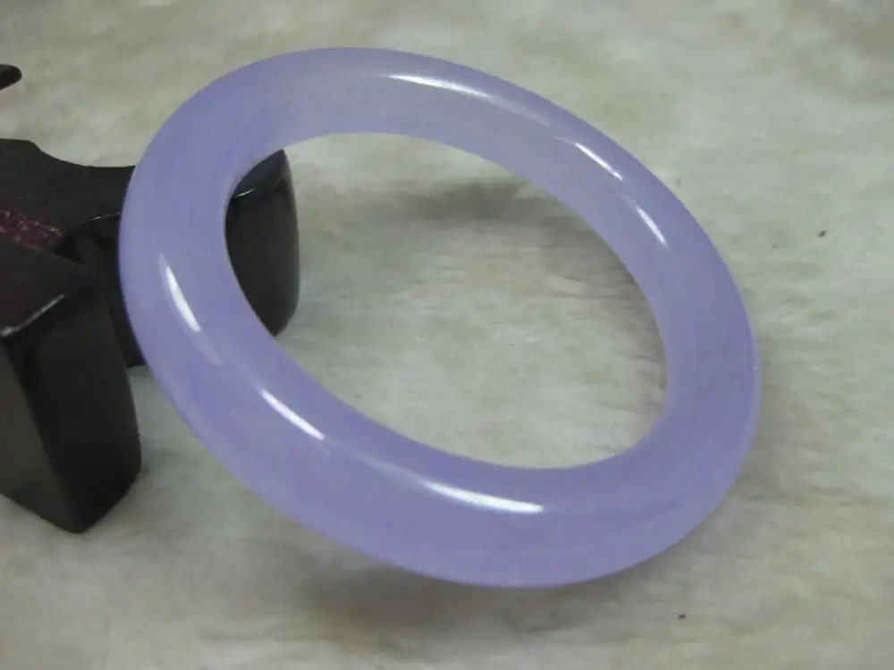 

FREE SHIPPING>>>@@ VERY FINE RARE NATURAL LAVENDER JADEITE JADE BRACELET BANGLE 57MM NEW