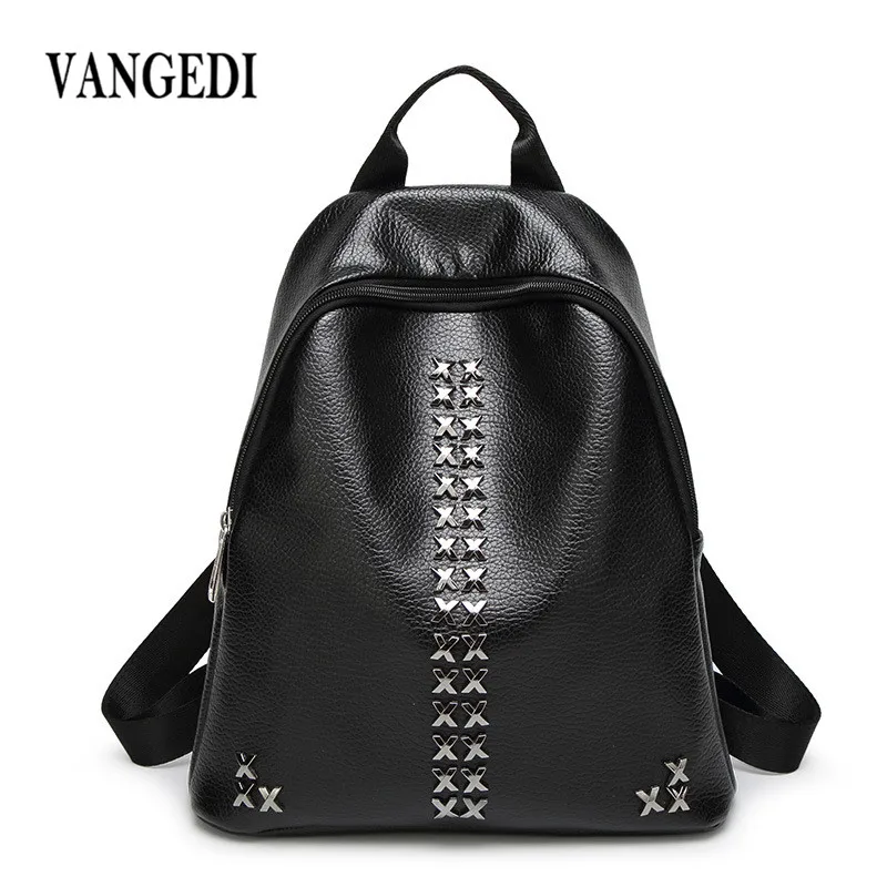 2017 New Designer Women s Backpacks Leather Female Backpack Women School Bag For Girls Large Capacity
