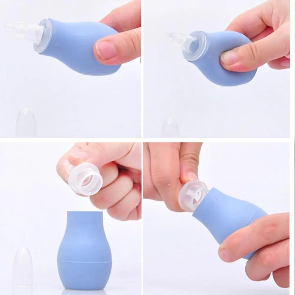 Силиконовый аспиратор для носа для новорожденных и детей ясельного возраста, очиститель носа для младенцев, Вакуумная присоска с мягким наконечником, средство для ухода за ребенком