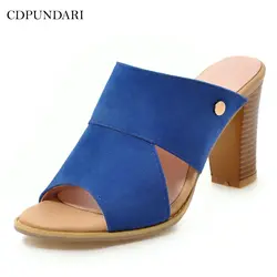 CDPUNDARI/женские сандалии из флока на высоком каблуке, женская летняя обувь, женские сандалии mujer 2019
