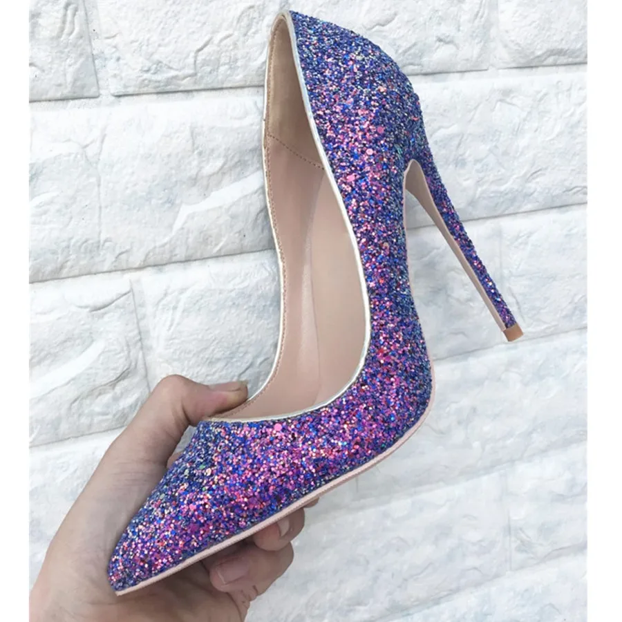 Mode 44 Heel Frau Partei Süße Sexy Heels Glitter Spitz 10cm Heel Schuhe Damen 8cm Pailletten 33 Mstacchiv 2019 12cm High Heel 5YznUwF6