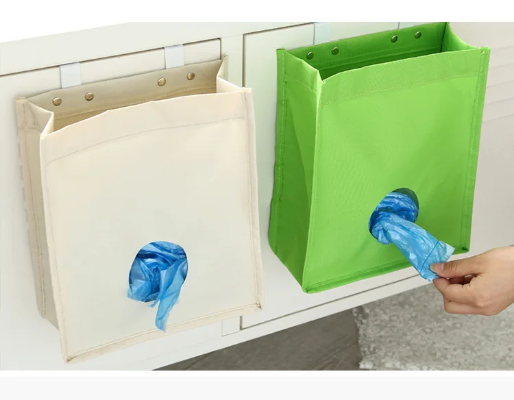 1PC 420D Nylon Garbage Rubbish Bags Hanging Kitchen Packing Shopping