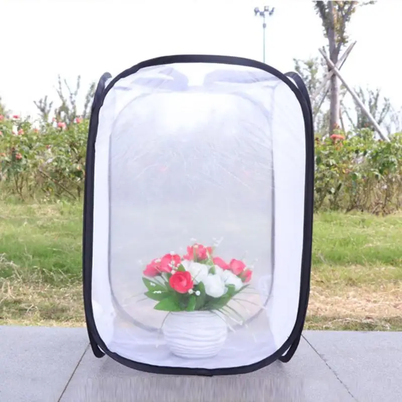 

Outdoor Butterfly Insect Habitat Cage Mesh Cloth Cylindrical Pop-up Cage