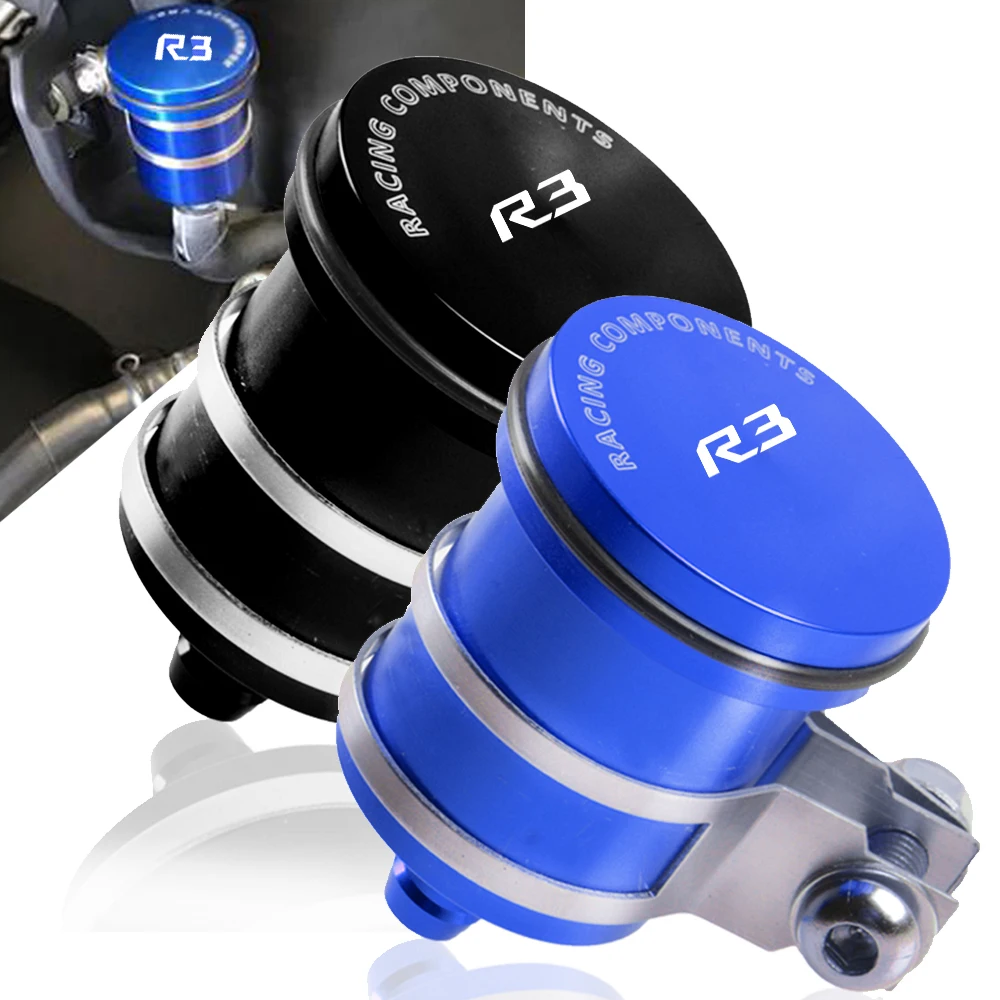 

CNC Aluminum Motorcycle Rear Brake Fluid Reservoir Clutch Tank Oil Cup for YAMAHA YZF R3 YZFR3 YZF-R3 2015 2016 2017 2018 2019