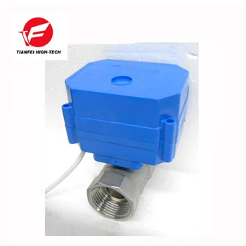 

CWX-60P reduced bore SS304 Motorized Ball Valve DN15 DN20 DN25 female-female DC12V CR04 normally open with signal feedback
