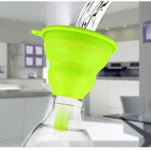 200 шт Кухонные гаджеты Аксессуары для инструментов силиконовая складная стильная Воронка Мини Складная портативная