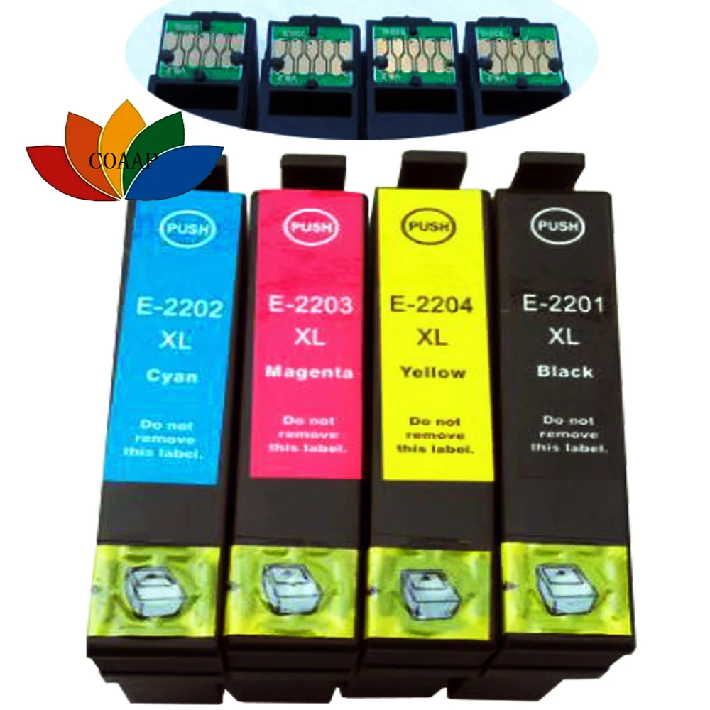 Cartucho de tinta para impresora Epson, recambio de tinta Compatible con  T220XL, 220XL, Epson WorkForce, WF 2760, WF 2650, WF 2630, WF 2260, paquete  de 4 Uds.|ink cartridge|ink cartridge for epsoncartridge for epson -  AliExpress