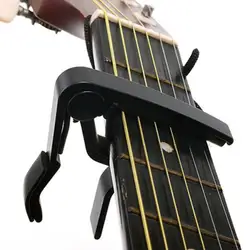 Дома Алюминий Сплав Регулируемый тон Клип гитара челюсти Capo зажим для электрических и акустических Тубы гитара спускового