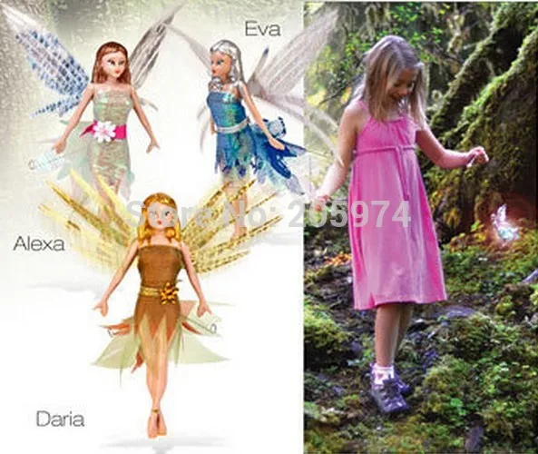 

2pcs/lot Flitter Fairies flying fairy doll Children magic toy gifts