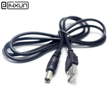 

5pcs 60CM USB Port To 5.5mmx2.1mm 5V / 9V DC Barrel Jack Power Cable Connector Black For LED Lamp Speakers Bluetooth Headset ect