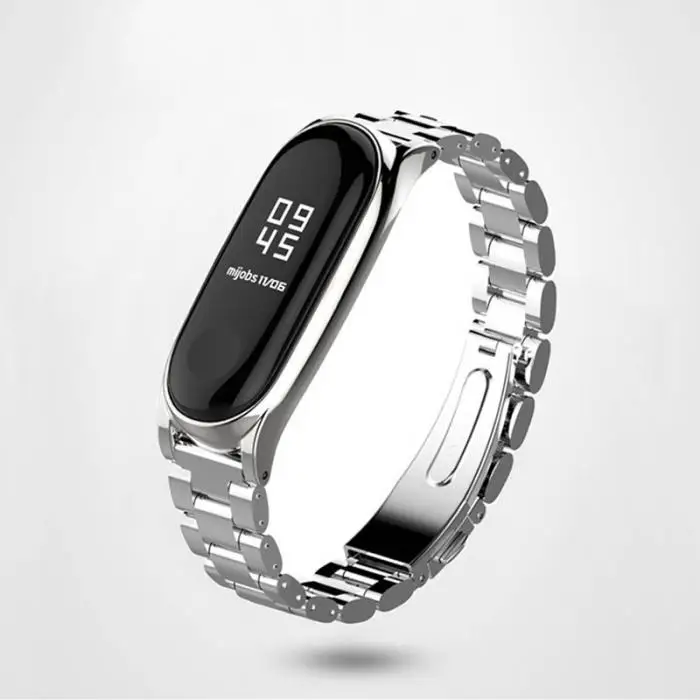 Ремешок для часов из нержавеющей стали сменный ремешок для XiaoMi Miband 3 UY8