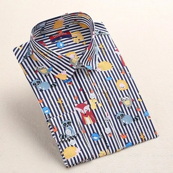 New-Women-Striped-Blouse-Long-Sleeve-Print-Funny-Animal-Top-Female-Turn-Down-Collar-Shirt-Casual.jpg_640x640 (1)