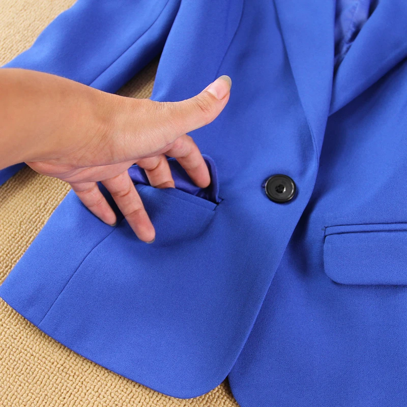 New Blazers Suit Solid Simple Women Pants Suits 2 Two Piece Sets Long Slim Jacket & Pants Female High quality Lady Suit