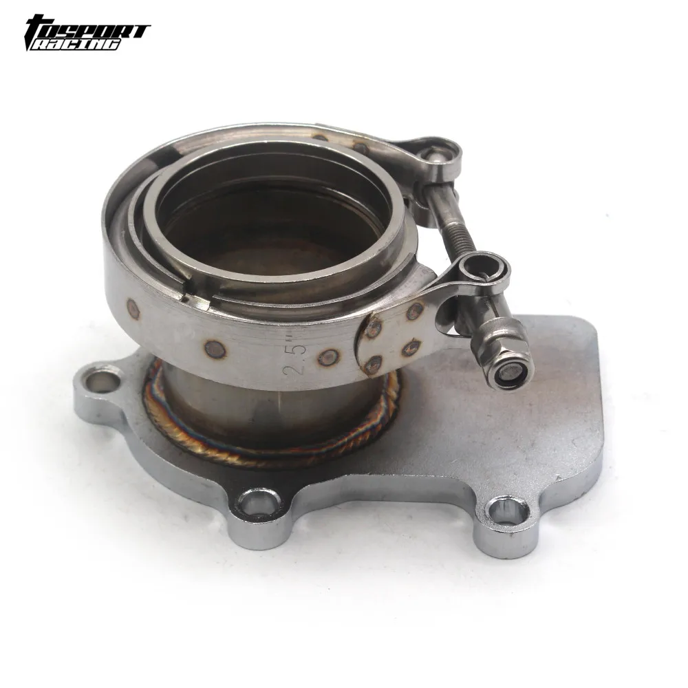 

2.5" 64mm Downpipe Turbo Flange V-band Kit Fit for Cummins Holset WH1C HX35 HX35W HX40