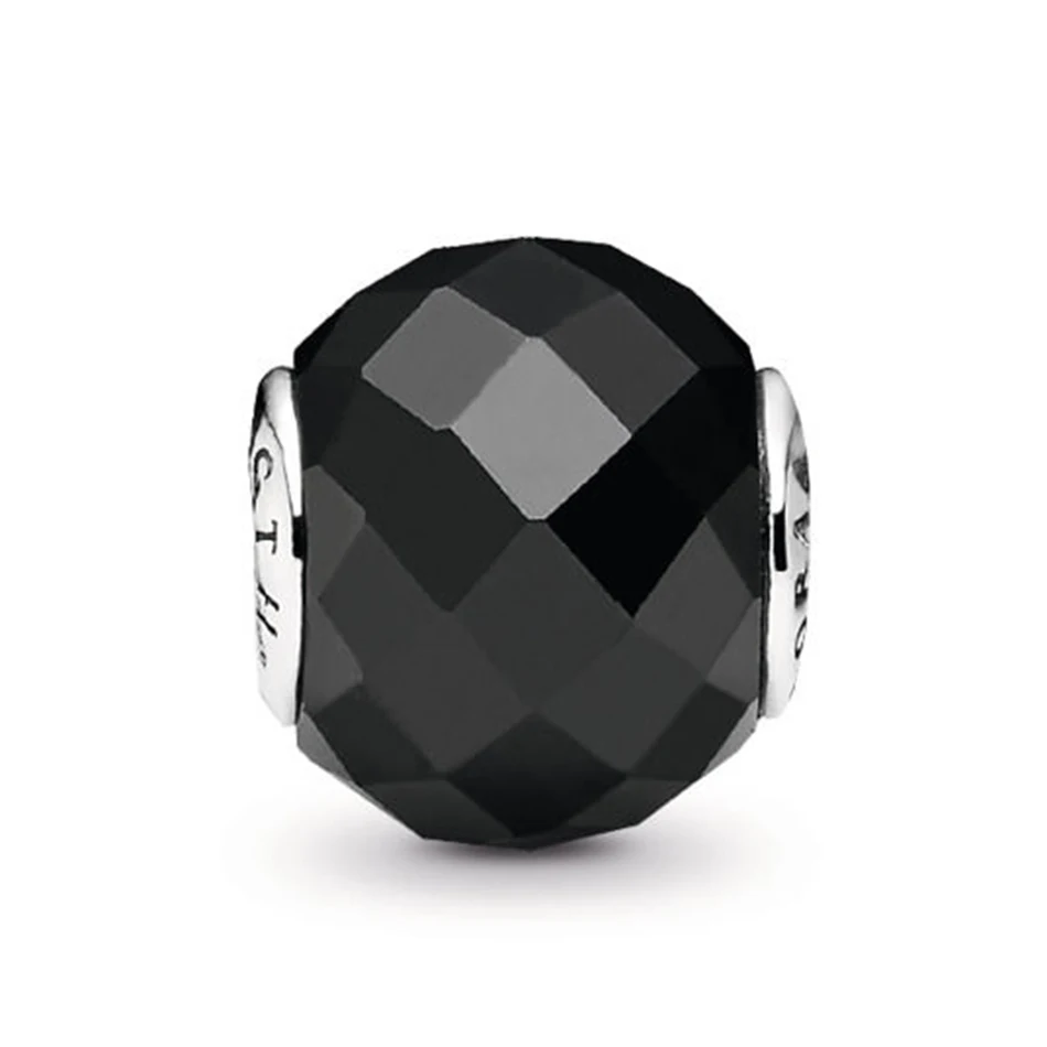 

Authentic 925 Sterling Silver Strength Black Essence Bead Charm Fit Pandora Essence Bracelet Bangle Jewelry Small Hole