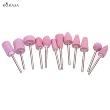 12 шт. Шлифовальная головка для ногтей из нержавеющей стали Керамическая электрическая фреза сверла напильники наборы для маникюра и педикюра Набор инструментов для дизайна ногтей