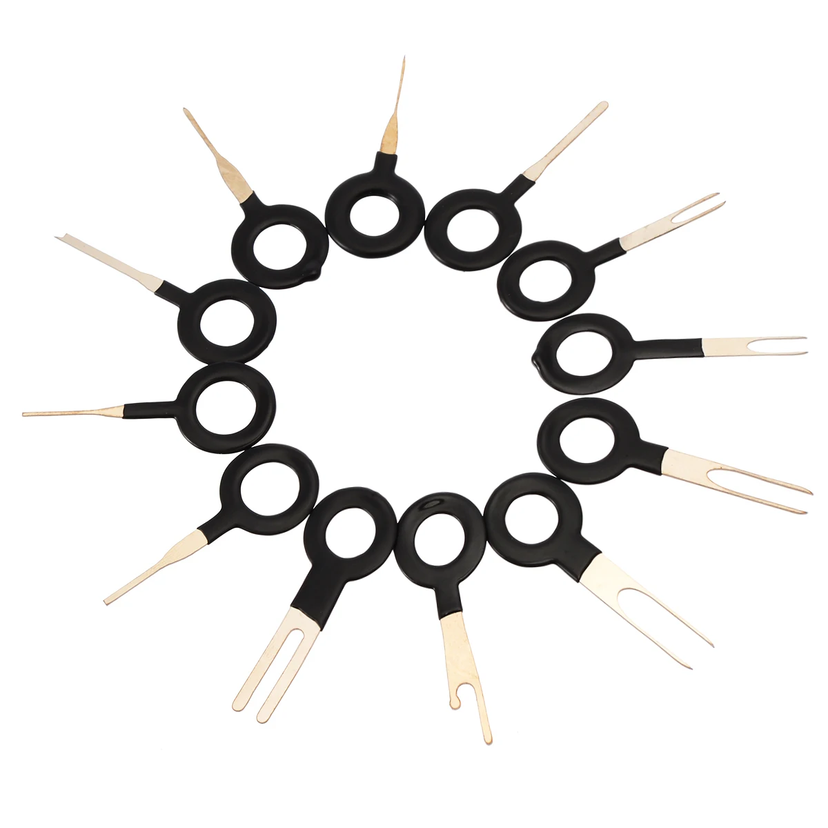 

21pcs/set Aluminum Alloy Connector Removal Key Car Audio Repair Terminal Wiring Crimp Connector Pin Removal Key Tool Kit