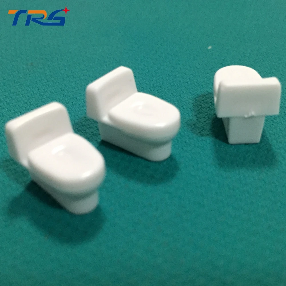

architecture Dollhouse Bathroom Furniture DIY Model Scale 1:20 White Closestool