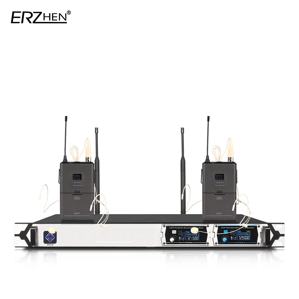 

Wireless Microphone New U8000GT2 UHF 2 Channel Fixed Frequency + Dynamic Screen + KTV + Professional Microphone
