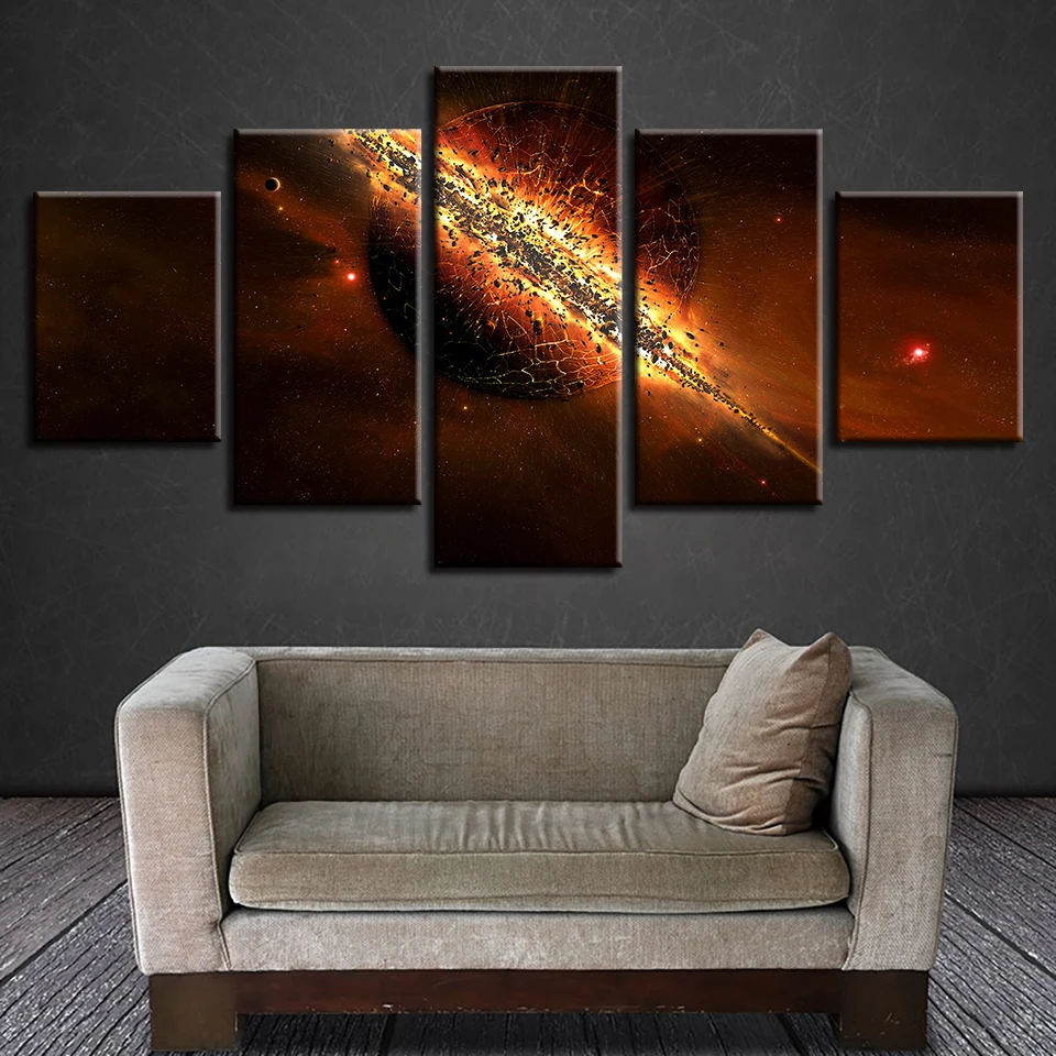 

Canvas Art Print Painting Poster 5 Panel Movie Star Wars Wall Picture For Home Decoration Room Framework Modern Abstract